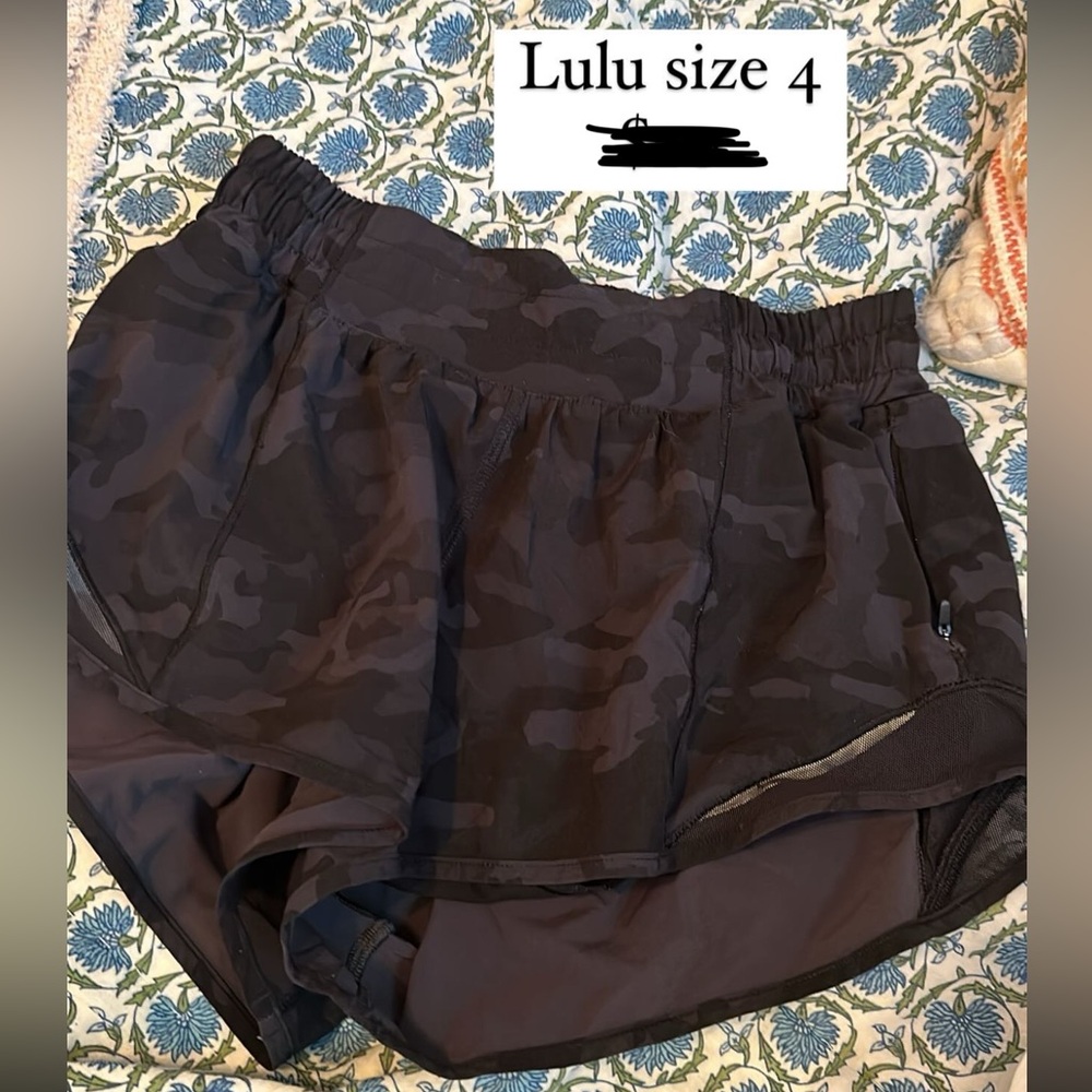 lululemon athletica Dark Camo Athletic Shorts